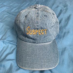 Iron denim suspect baseball cat.